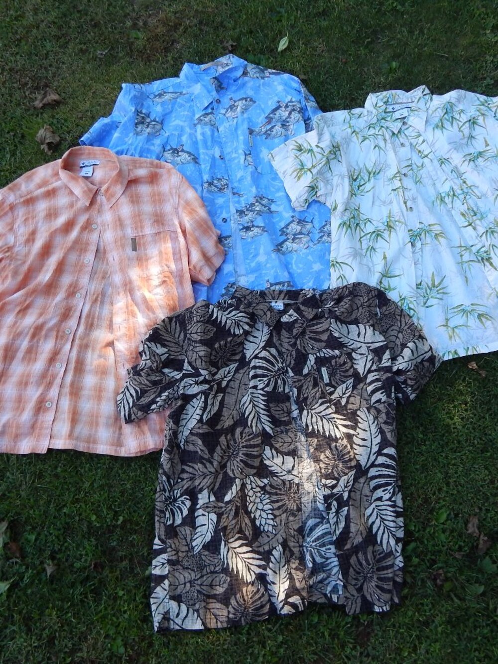 Bundle of 4 Men’s Columbia Button‑Front Shirts – Size XL Lot of 4